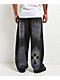 Ninth Hall Tucked Double Knee Grey Wash Baggy Sweatpants - Thumbnail image 2 of 7