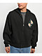 Ninth Hall Venom Black Wash Zip Hoodie - Thumbnail image 2 of 5