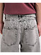 Ninth Hall Waylay Embroidered Grey Wash Denim Shorts - Thumbnail image 4 of 7