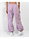 Ninth Hall Zane Sea Fog Purple Cargo Jogger Pants - Thumbnail image 2 of 4