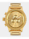 Nixon 51-30 All Gold Chronograph Watch