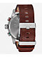 Nixon 51-30 Chrono Leather Silver, Rosewood & Chocolate Analog Watch - Thumbnail image 3 of 4