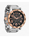 Nixon 51-30 Chrono Silver, Rose Gold & Black Analog Watch - Thumbnail image 4 of 10