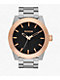 Nixon Corporal Silver, Rose Gold & Black Analog Watch - Thumbnail image 1 of 9