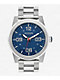 Nixon Corporal Stainless Steel Silver & Indigo Analog Watch - Thumbnail image 1 of 3