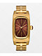Nixon Frankie Mid Century, Gold & Cognac Analog Watch - Thumbnail image 1 of 7