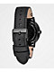 Nixon Porter Leather All Black reloj analógico