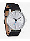 Nixon Sentry Leather Chrome, Silver Sunray, & Black Analog Watch - Thumbnail image 4 of 4