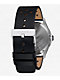 Nixon Sentry Leather Chrome, Silver Sunray, & Black Analog Watch - Thumbnail image 2 of 4