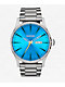 Nixon Sentry Stainless Steel Silver & Byron Blue Ombre Analog Watch - Thumbnail image 4 of 4
