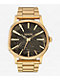 Nixon Sentry Wobble Dim Gold & Black Analog Watch - Thumbnail image 1 of 5