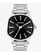 Nixon Sentry Wobble Silver & Black Sunray Analog Watch - Thumbnail image 4 of 11