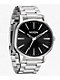 Nixon Sentry Wobble Silver & Black Sunray Analog Watch - Thumbnail image 1 of 11