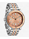 Nixon Stinger 44 Silver & Coral Analog Watch - Thumbnail image 1 of 4
