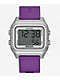 Nixon The Ripper Silver & Purple Digital Watch - Thumbnail image 1 of 5