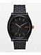 Nixon Time Teller Matte Black & Gold Analog Watch
