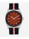 Nixon Time Teller Nylon Silver, Rosewood & Black Analog Watch - Thumbnail image 3 of 5