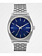 Nixon Time Teller Silver & Blue Sunray Analog Watch - Thumbnail image 1 of 3