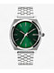 Nixon Time Teller Silver & Green Sunray Analog Watch - Thumbnail image 1 of 4