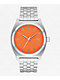 Nixon Time Teller Silver & Mandarin Analog Watch - Thumbnail image 1 of 4