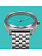 Nixon Time Teller Silver & Turquoise Analog Watch - Thumbnail image 4 of 5