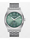 Nixon Time Teller Solar Silver & Jade Sunray Analog Watch - Thumbnail image 1 of 3