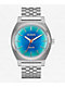 Nixon Time Teller Solar Silver & Rainbow Analog Watch - Thumbnail image 1 of 4