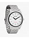 Nixon Time Teller Solar Silver & White Lume Analog Watch - Thumbnail image 1 of 6