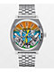 Nixon x The Grateful Dead Time Teller Bears & Roses Silver Analog Watch