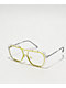 Nort Pretenders Clear & Yellow Square Glasses - Thumbnail image 1 of 2