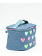 OMG Accessories Glitter Heart Patch Quilted Demin Glam Bag - Thumbnail image 4 of 5
