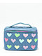 OMG Accessories Glitter Heart Patch Quilted Demin Glam Bag - Thumbnail image 1 of 5