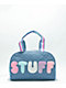 OMG Accessories Stuff Quilted Denim Medium Duffle Bag - Thumbnail image 1 of 5