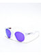 Oakley HSTN Matte Clear & Violet Prizm Sunglasses - Thumbnail image 1 of 2