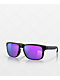 Oakley Holbrook Matte Black & Prizm Violet Sunglasses - Thumbnail image 1 of 3