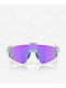 Oakley Latch Panel Matte Clear & Prizm Violet Sunglasses - Thumbnail image 2 of 4