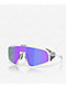 Oakley Latch Panel Matte Clear & Prizm Violet Sunglasses - Thumbnail image 1 of 4