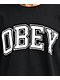 Obey Academic Logo Black T-Shirt - Thumbnail image 2 of 2