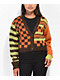 Obey Amber Dark Oak sudadera corta tipo cárdigan 