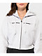 Obey Axel Give Peace Grey Crop Zip Hoodie - Thumbnail image 3 of 4