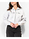 Obey Axel Give Peace Grey Crop Zip Hoodie - Thumbnail image 2 of 4