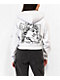 Obey Axel Give Peace Grey Crop Zip Hoodie - Thumbnail image 1 of 4