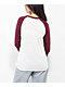 Obey Basic Vintage Burgundy Raglan T-Shirt - Thumbnail image 2 of 3