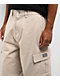 Obey Bigwig Baggy Twill Silver Grey Cargo Pants - Thumbnail image 4 of 8