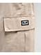 Obey Bigwig Baggy Twill Silver Grey Cargo Pants - Thumbnail image 6 of 8
