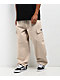 Obey Bigwig Baggy Twill Silver Grey Cargo Pants - Thumbnail image 1 of 8