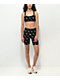 Obey Biscayne Mushroom Black Sports Bra
