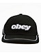 Obey Bold Pigment Black Strapback Hat - Thumbnail image 4 of 4