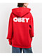 Obey Bold Type Red Hoodie - Thumbnail image 1 of 3