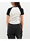 Obey Bolt Stevie Unbleached Crop Raglan T-Shirt - Thumbnail image 2 of 3